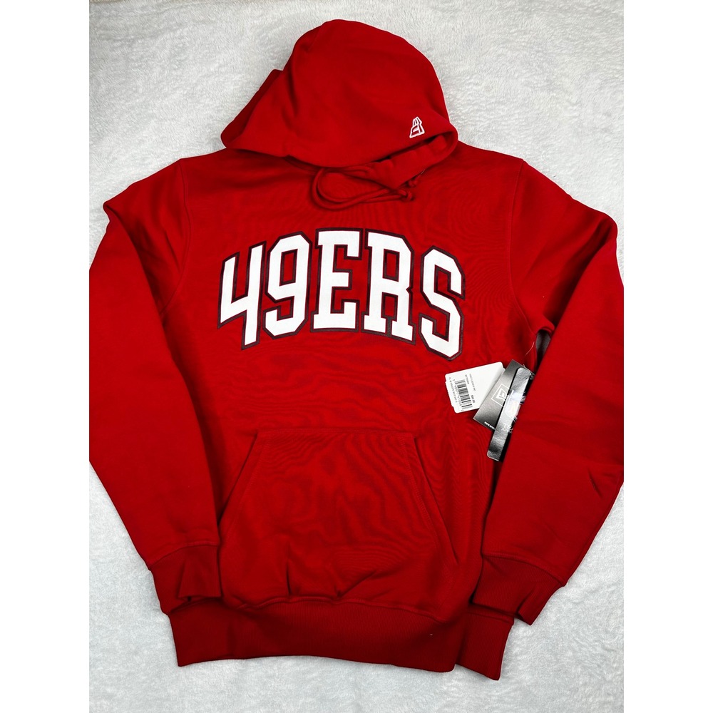New Era San Francisco 49ers Hoodie Mens Red SF Logo Graphic Sweatshirt NWT